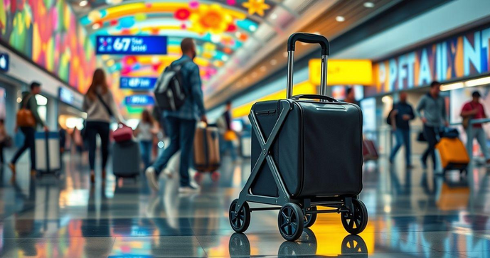 Descubra como o carrinho de bagagem dobrável transforma suas viagens! Descubra como o carrinho de bagagem dobrável transforma suas viagens!