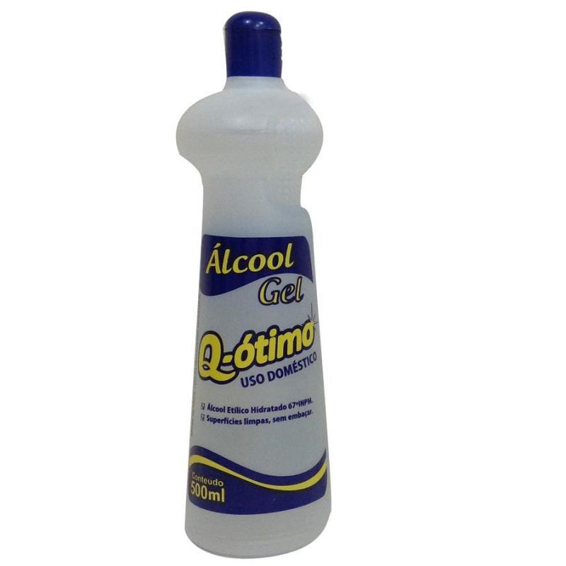 Álcool em Gel 67º Q-Ótimo 500 ml