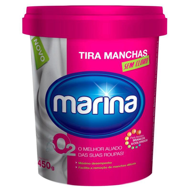 Alvejante Pó Tira Manchas sem Cloro 450 g Marina