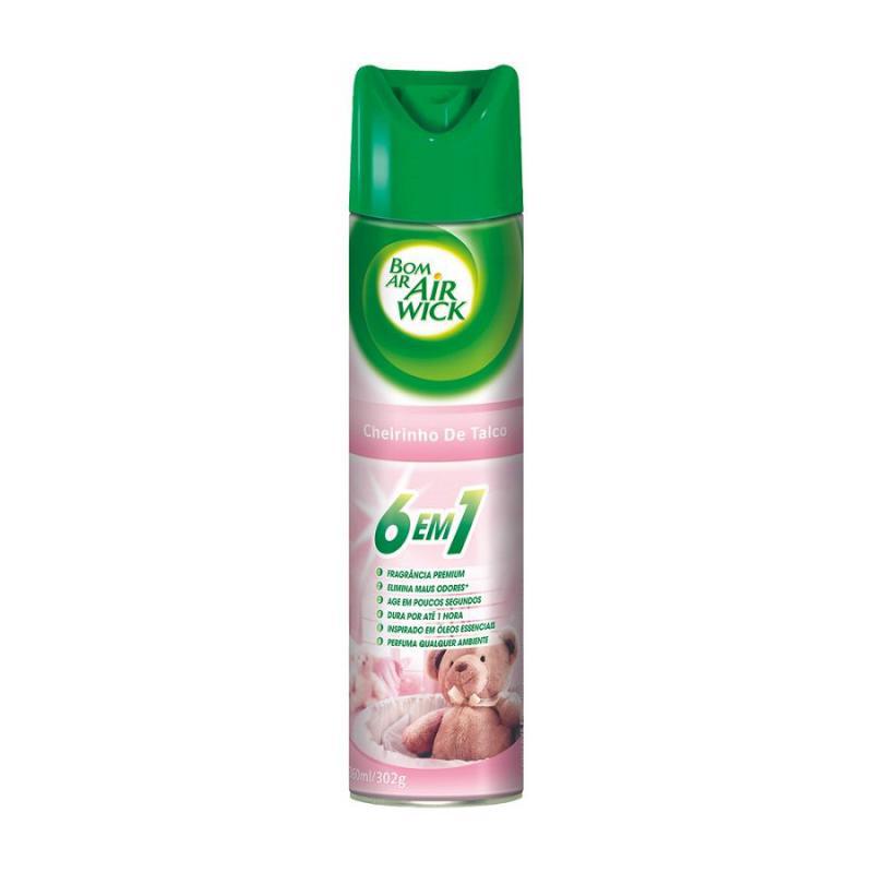 Aromatizante Bom Ar Aerosol Cheirinho de Talco 360 ml