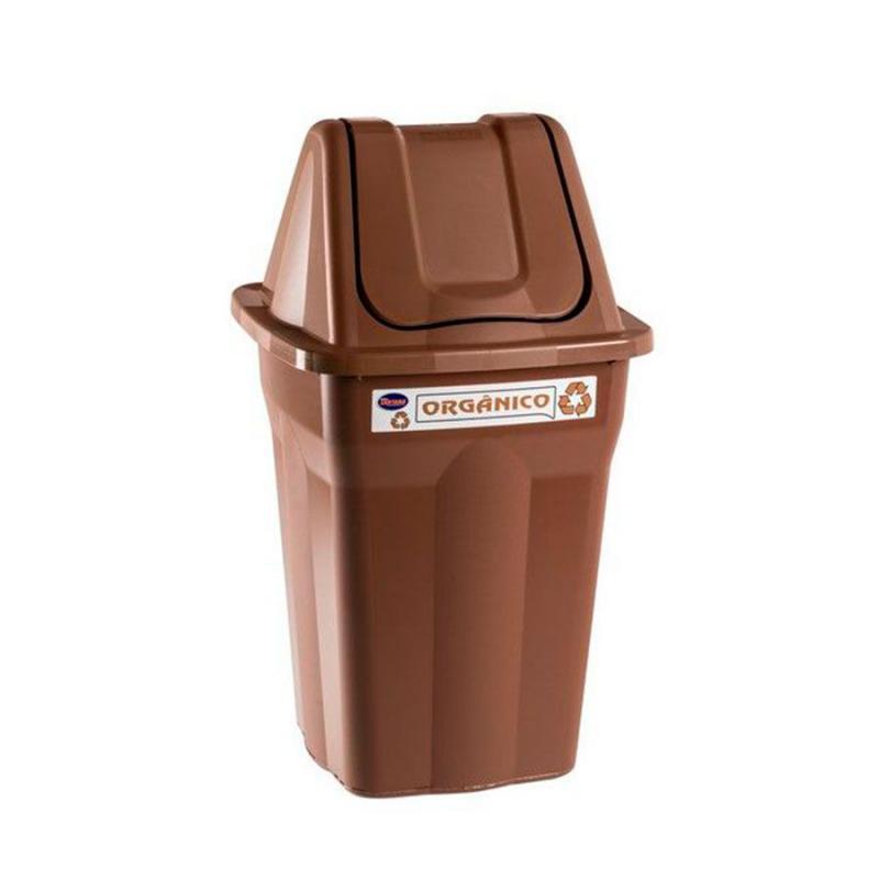 Lixeira Seletiva Basculante Orgânico 60 litros Santana