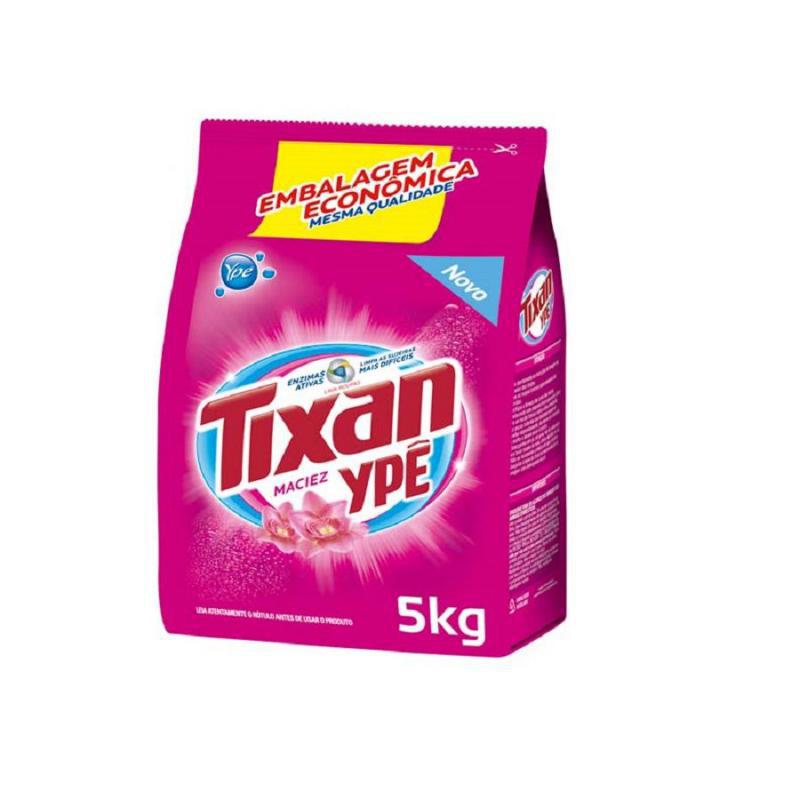 Sabão em Pó Tixan Ypê Maciez Rosa 5 kg