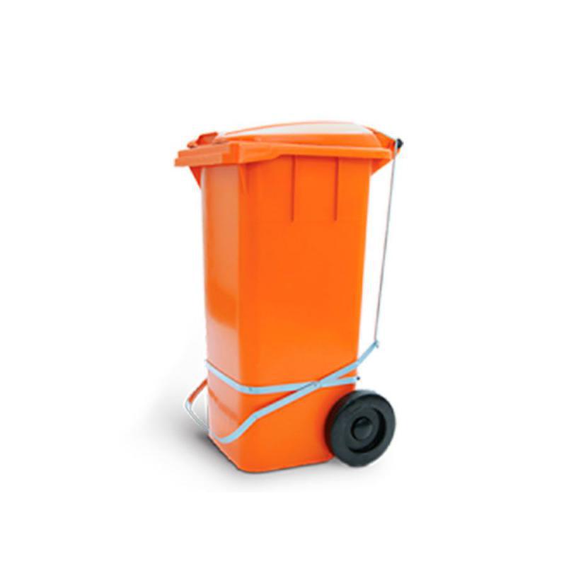 Container 120 litros Diversas Cores com Rodas, Tampa e Pedal