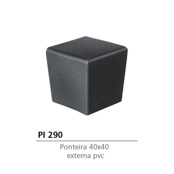 PONTEIRA EXTERNA DE PVC 40 X 40 PRETA