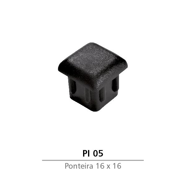 PONTEIRA INTERNA DE PVC 16 X 16 PRETA