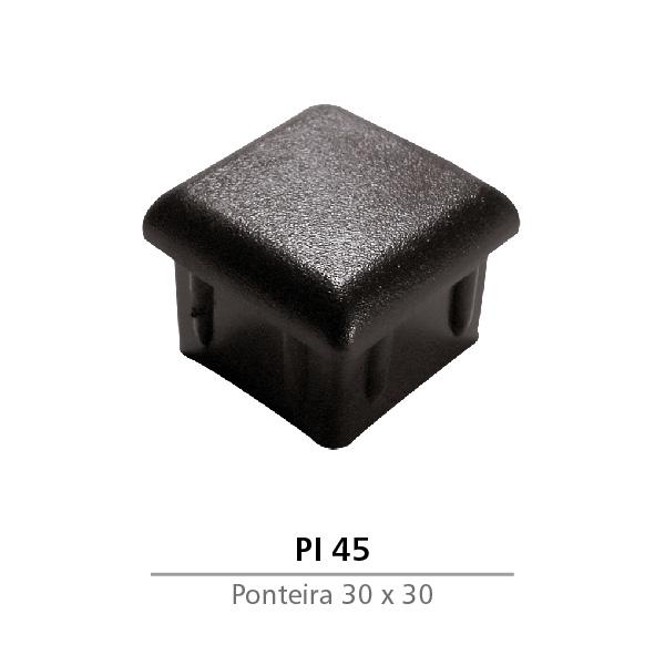 PONTEIRA INTERNA DE PVC 30 X 30 PRETA