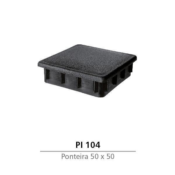 PONTEIRA INTERNA DE PVC 50 X 50 PRETA