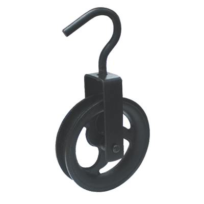 ROLDANA PARA CORDA COM GANCHO 16 CM LOTUS